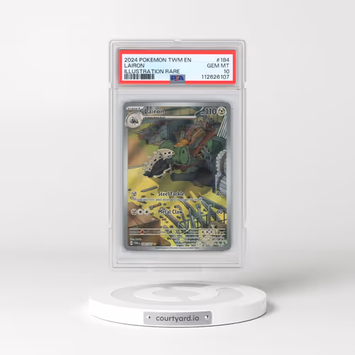 2024 Pokémon Twm EN-Twilight Masquerade #184 Lairon - Illustration Rare (PSA 10 GEM MINT)