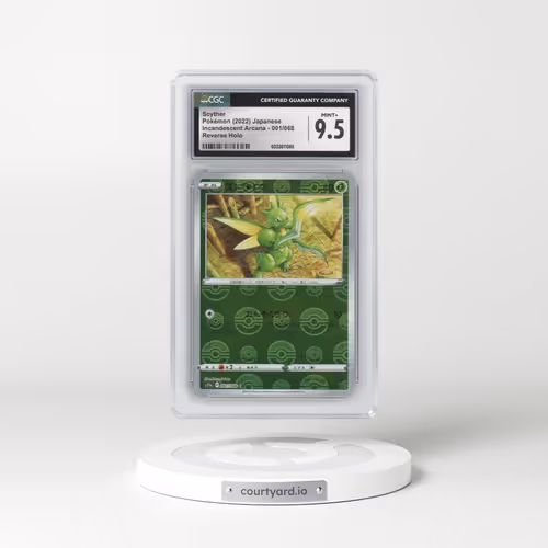 2022 Incandescent Arcana #001/068 Scyther - Reverse Holo Poke Ball (CGC 9.5 MINT+)