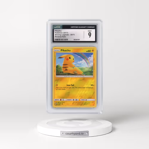2017 Shining Legends #28/73 Pikachu - Reverse Holo (CGC 9 MINT)