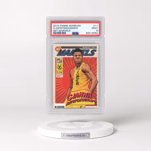 2019 Panini Donruss Net Marvels #11 Giannis Antetokounmpo (PSA 9 MINT)