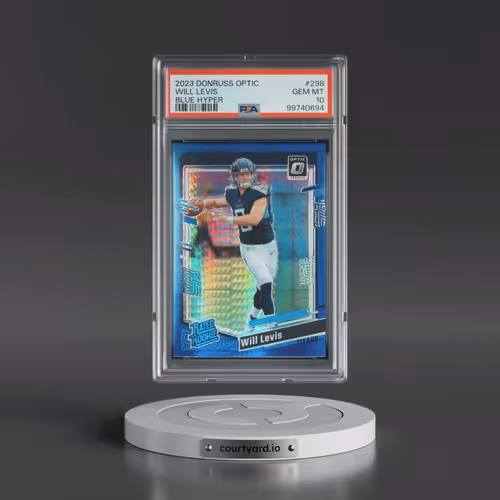 2023 Panini Donruss Optic #298 Will Levis - Blue Hyper (PSA 10 GEM MINT)