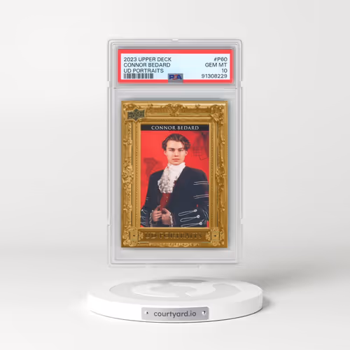 2023 Upper Deck UD Portraits #P60 Connor Bedard (PSA 10 GEM MINT)