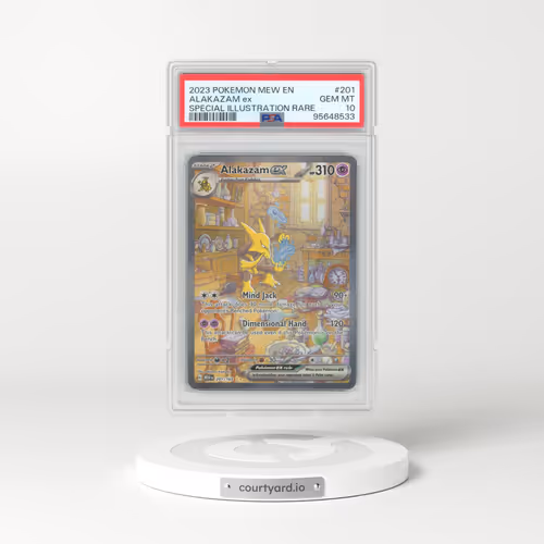 2023 Pokémon Mew EN-151 #201 Alakazam EX - Holo Special Illustration Rare (PSA 10 GEM MINT)