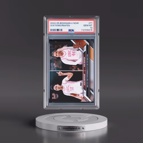 2024-25 Bowman U Now #71 Juju Watkins/Kiki Iriafen (PSA 10 GEM MINT)