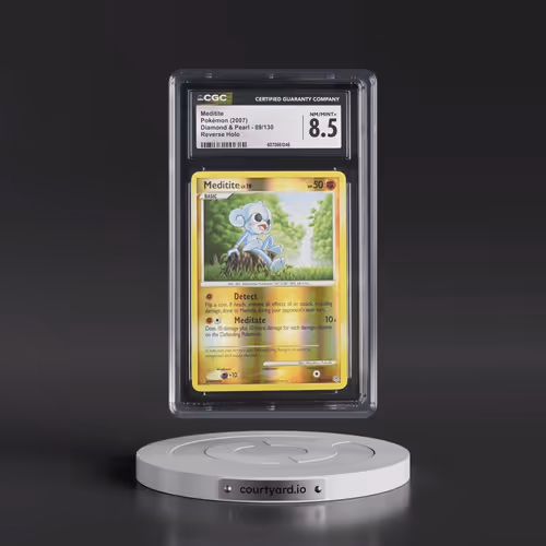 2007 Diamond & Pearl #89/130 Meditite - Reverse Holo (CGC 8.5 NM-MT+)