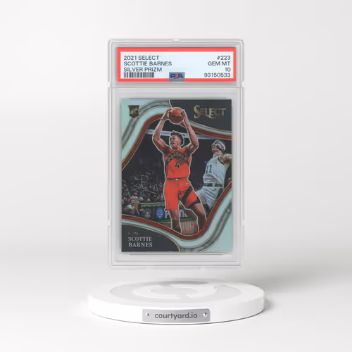 2021 Panini Select #223 Scottie Barnes - Silver Prizm (PSA 10 GEM MINT)