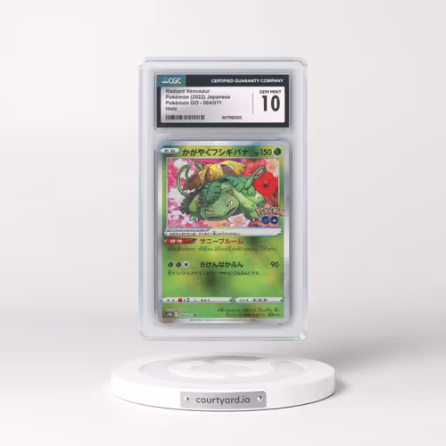 2022 Pokémon GO #004/071 Radiant Venusaur - Holo (CGC 10 GEM MINT)