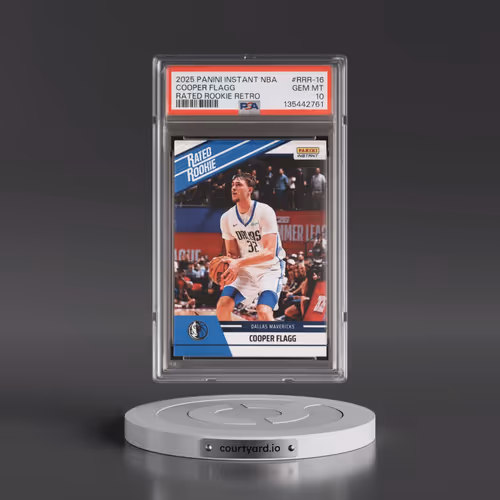 2025 Panini Instant NBA Rated Rookie Retro #RRR-16 Cooper Flagg (PSA 10 GEM MINT)