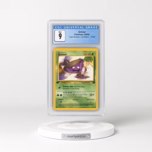 2000 Team Rocket #57/82 Grimer - 1st Edition 1st Edition (CGC 9 MINT)