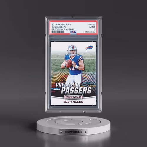 2018 Panini Rookies & Stars Precision Passers #PP-17 Josh Allen (PSA 9 MINT)