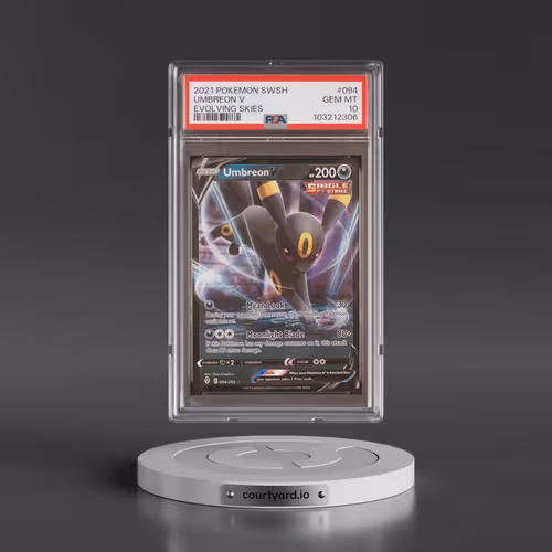 2021 Pokémon Sword & Shield Evolving Skies #094 Umbreon V - Holo (PSA 10 GEM MINT)