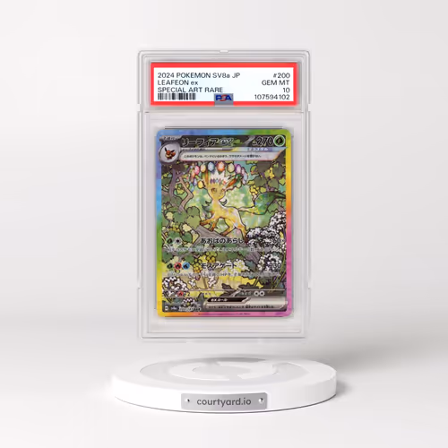 2024 Pokémon Sv8a-Terastal Fest EX #200 Leafeon EX - Holo Special Art Rare (PSA 10 GEM MINT)