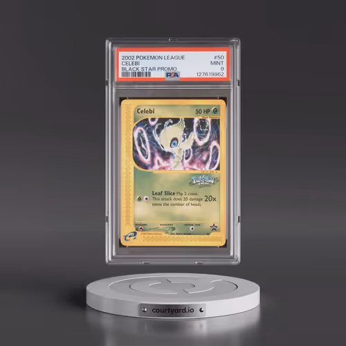2002 Pokémon League Promo Black Star #50 Celebi (PSA 9 MINT)