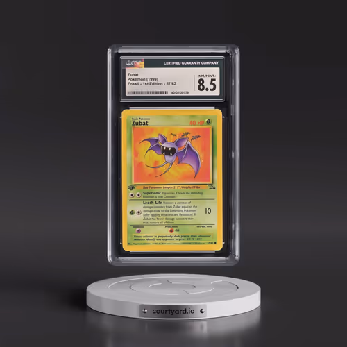 1999 Fossil #57/62 Zubat - 1st Edition 1st Edition (CGC 8.5 NM-MT+)