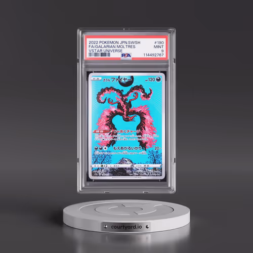 2022 Pokémon Sword & Shield Vstar Universe #190 Galarian Moltres - Full Art (PSA 9 MINT)