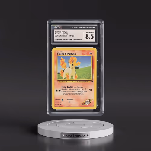 2000 Gym Challenge #64/132 Blaine's Ponyta (CGC 8.5 NM-MT+)