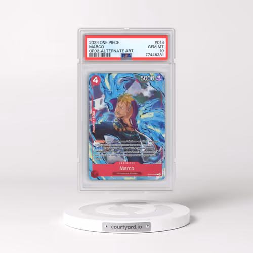 2023 One Piece OP02-Paramount War #018 Marco - Alternate Art (PSA 10 GEM MINT)