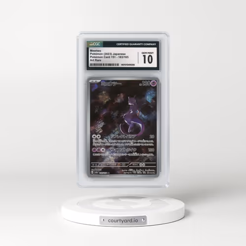 2023 Pokémon Card 151 #183/165 Mewtwo - Art Rare (CGC 10 GEM MINT)