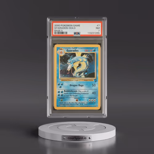 2000 Pokémon Game Base II #7 Gyarados - Holo (PSA 7 NM)