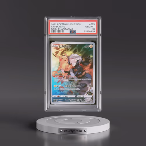 2022 Pokémon Sword & Shield Dark Phantasma #073 Pikachu - Full Art (PSA 10 GEM MINT)