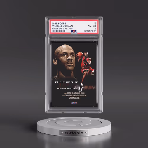 1998 Hoops Pump Up the Jam #5 Michael Jordan (PSA 8 NM-MT)