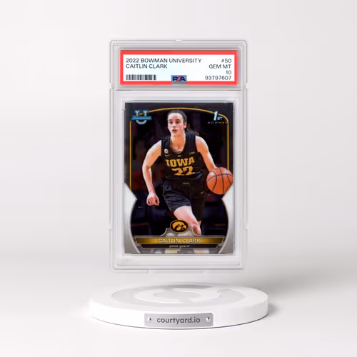 2022 Bowman Chrome University #50 Caitlin Clark (PSA 10 GEM MINT)