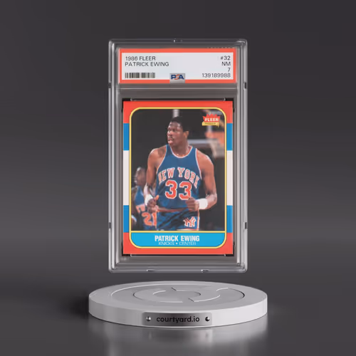 1986 Fleer #32 Patrick Ewing (PSA 7 NM)
