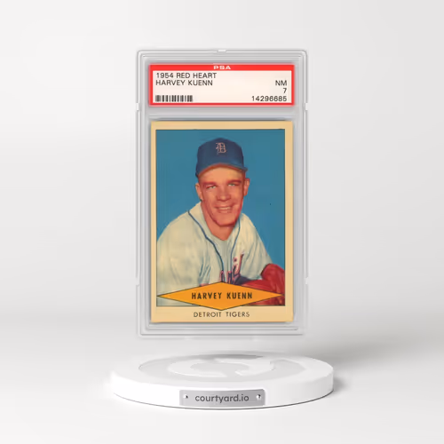 1954 Red Heart #15 Harvey Kuenn (PSA 7 NM)