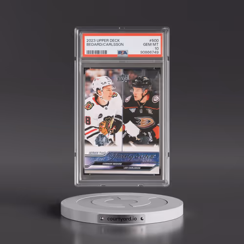 2023 Upper Deck #500 Connor Bedard/Leo Carlsson (PSA 10 GEM MINT)