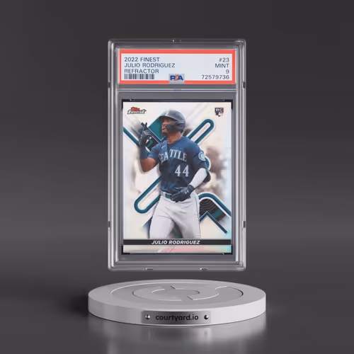 2022 Topps Finest #23 Julio Rodriguez - Refractor (PSA 9 MINT)