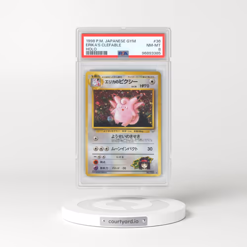 1998 Pokémon Gym #36 Erika's Clefable - Holo (PSA 8 NM-MT)