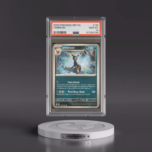 2023 Pokémon Obf EN-Obsidian Flames #130 Umbreon (PSA 10 GEM MINT)