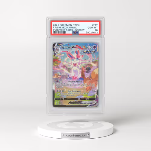 2021 Pokémon Sword & Shield Evolving Skies #212 Sylveon Vmax - Full Art Secret (PSA 10 GEM MINT)