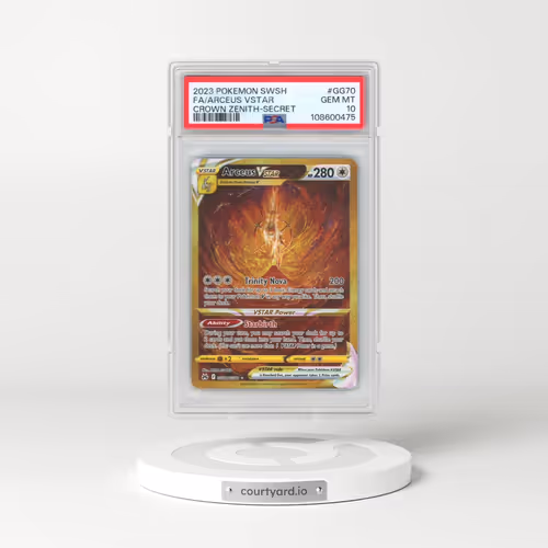 2023 Pokémon Sword and Shield Crown Zenith #GG70 Arceus Vstar - Full Art Secret (PSA 10 GEM MINT)