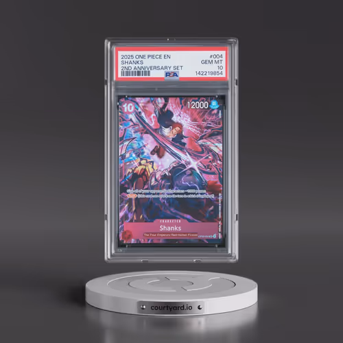 2025 One Piece English Version 2nd Anniversary Set #004 Shanks (PSA 10 GEM MINT)