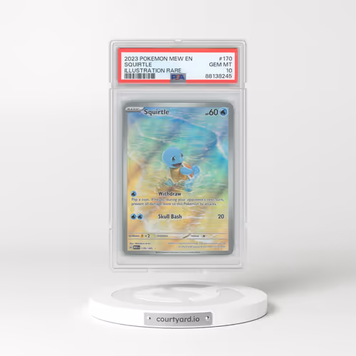 2023 Pokémon Mew EN-151 #170 Squirtle - Illustration Rare (PSA 10 GEM MINT)