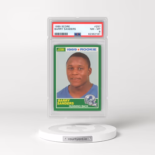1989 Score #257 Barry Sanders (PSA 8 NM-MT)