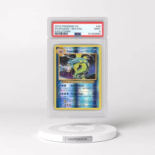 2016 Pokémon XY Evolutions #34 Gyarados - Reverse Foil (PSA 9 MINT)