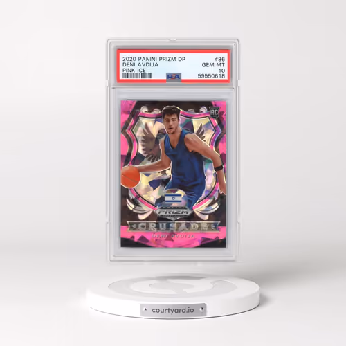 2020 Panini Prizm Draft Picks #86 Deni Avdija - Pink Ice (PSA 10 GEM MINT)