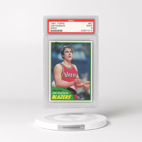 1981 Topps #87 Jim Paxson - West (PSA 9 MINT)