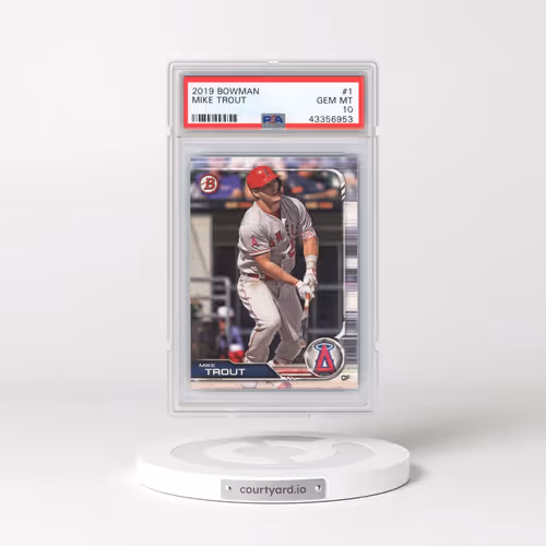 2019 Bowman #1 Mike Trout (PSA 10 GEM MINT)