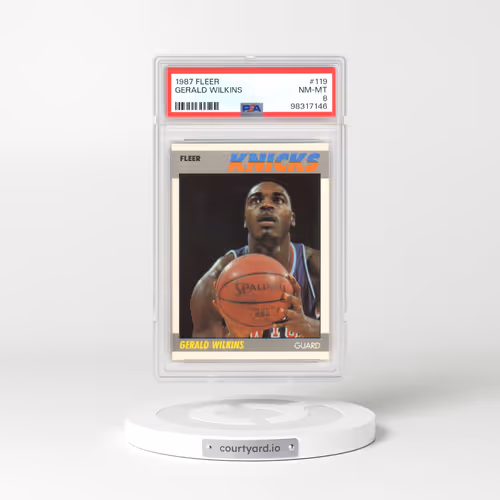 1987 Fleer #119 Gerald Wilkins (PSA 8 NM-MT)