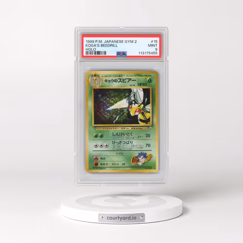 1999 Pokémon Gym 2 #15 Koga's Beedrill - Holo (PSA 9 MINT)
