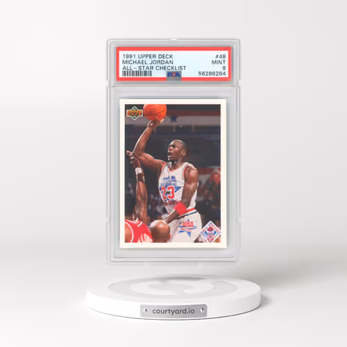 1991 Upper Deck #48 Michael Jordan - All-Star Checklist (PSA 9 MINT)