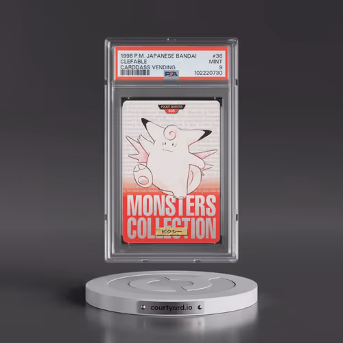 1996 Pokémon Bandai Carddass Vending #36 Clefable (PSA 9 MINT)