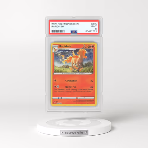 2023 Pokémon Clc-Trading Card Game Classic Charizard & HO-Oh EX Deck #005 Rapidash (PSA 9 MINT)