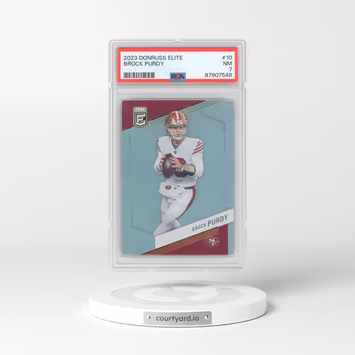 2023 Panini Donruss Elite #10 Brock Purdy (PSA 7 NM)