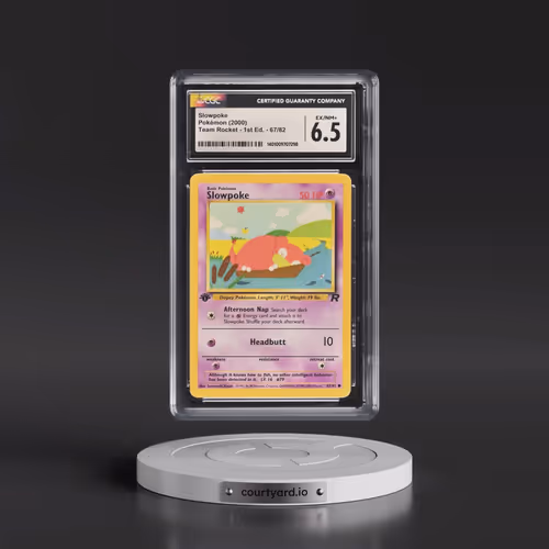 2000 Team Rocket #67/82 Slowpoke - 1st Edition 1st Edition (CGC 6.5 EX-NM+)