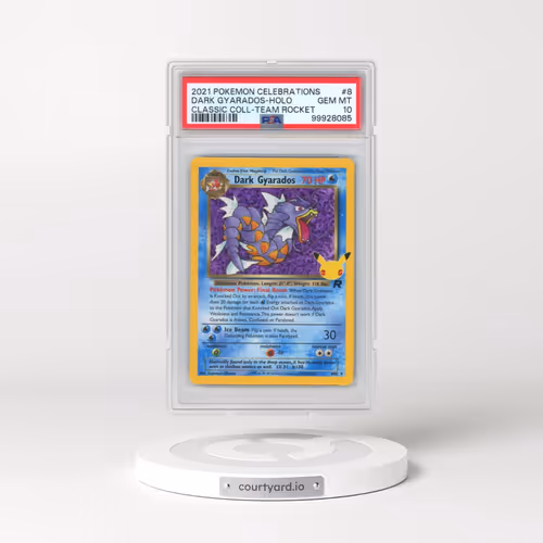 2021 Pokémon Celebrations Classic Collection #8 Dark Gyarados - Holo (PSA 10 GEM MINT)