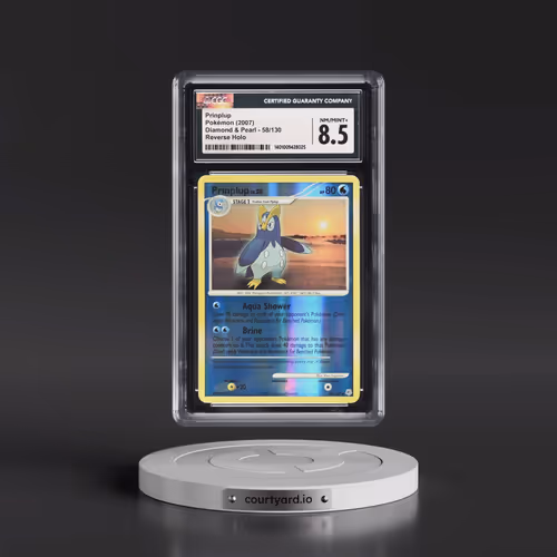 2007 Diamond & Pearl #58/130 Prinplup - Reverse Holo (CGC 8.5 NM-MT+)